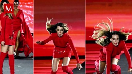 Belinda responde a su impactante caída en la pasarela; "el momento más icónico de mi vida"