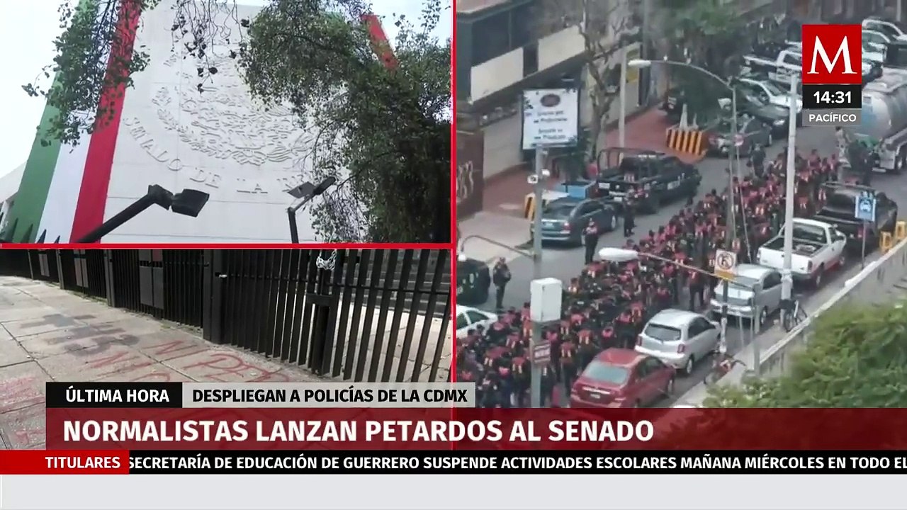 Protección Civil resguarda las instalaciones del Senado; se espera retomen la sesión