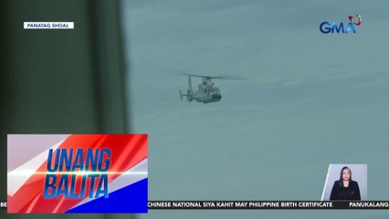 PH Navy sa pagbuntot ng helicopter ng China sa eroplano ng BFAR – "They are unsafe maneuvers... uncalled for" | Unang Balita