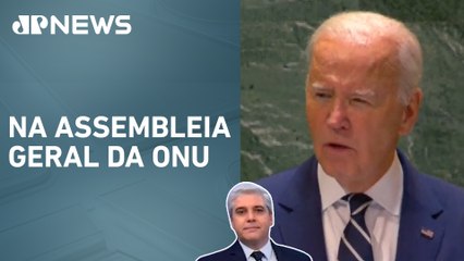 Joe Biden discursa sobre papel dos Estados Unidos na busca pela paz no mundo; Favalli comenta