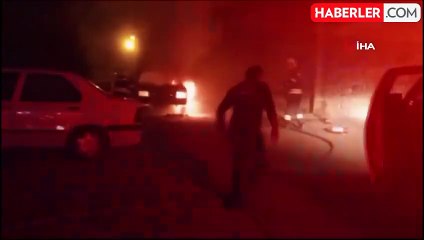 Muğla'da Park Halindeki Otomobil Yangın Çıkardı