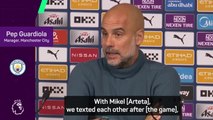 Guardiola had no problems with Arsenal's tactics