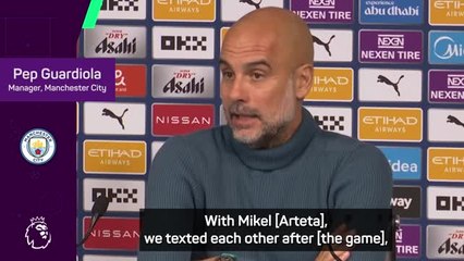 Guardiola had no problems with Arsenal's tactics