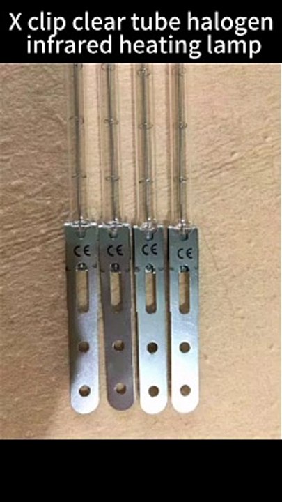 1500w 2000w X-Clip Halogen Quartz Heating Tube for Bottle Blowing Machine Shortwave Infrared heating Lamps