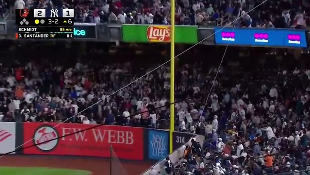 MLB: Anthony Santander castiga a los Yankees con su jonrón 44