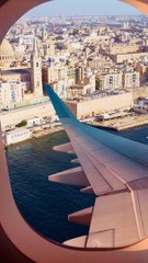 Beautiful view from the window of an aeroplane