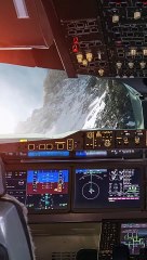 Beautiful view from the aircraft cockpit