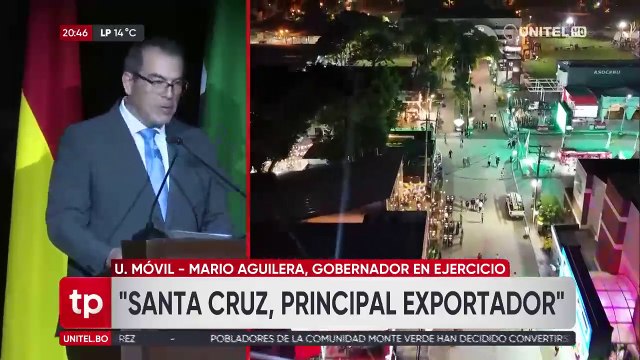 Aguilera en Expocruz: Santa Cruz puede convertirse en el corazón de la CAN y el Mercosur