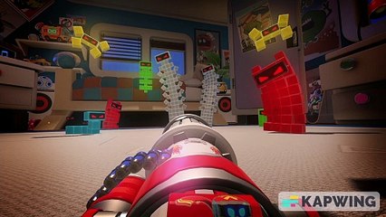 Alien Toys (Playroom VR: Toy Wars) charge towards J. Curry Gremlin, Turns Pacer, Vladimir Trunkov & Victor Hugo (Cars 2)