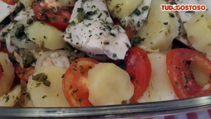 Filé de peixe com batatas