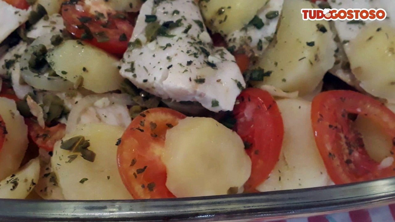 Filé de peixe com batatas