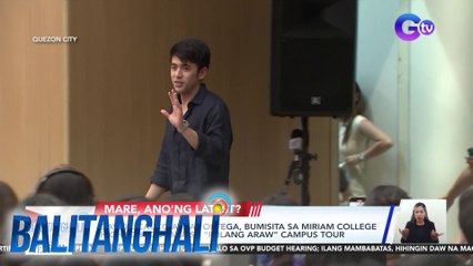 David Licauco & Jay Ortega, bumisita sa Miriam College High School para sa "Pulang Araw" campus tour | Balitanghali