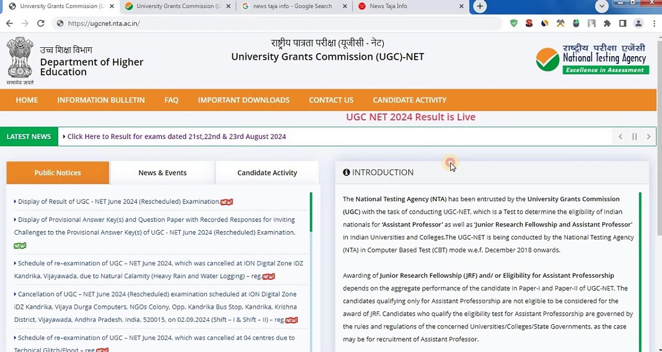 UGC NET Score Card 2024✅ UGC NET Result 2024 Kaise Dekhe✅How to Check UGC NET Re-Exam Result June✅