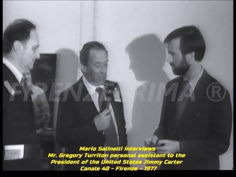 Salinelli interview Mr.Greg Turriton personal assistant of President Jimmy Carter. Canale 48 - 1977