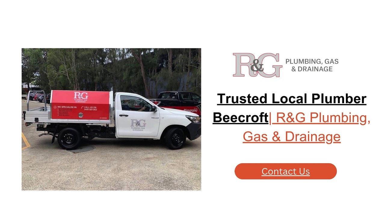 Trusted Local Plumber Beecroft R&G Plumbing, Gas & Drainage video Dailymotion