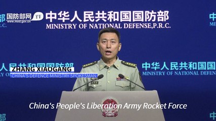 China test-fires an intercontinental ballistic missile into the Pacific Ocean