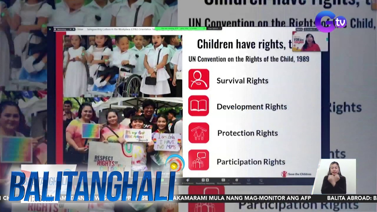 Save the Children Philippines & GMA Network, nagsagawa ng Child Protection and Safeguarding Orientation | Balitanghali
