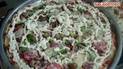 Massa super rápida de pizza crocante