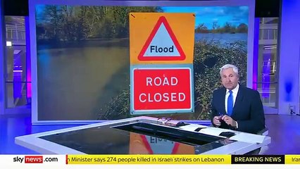 Flood warnings after heavy rain hits the UK