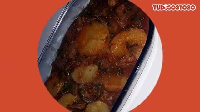 Bife de caldo com batatas