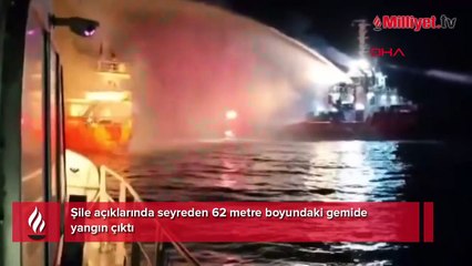 Şile açıklarında 62 metrelik gemide yangın çıktı