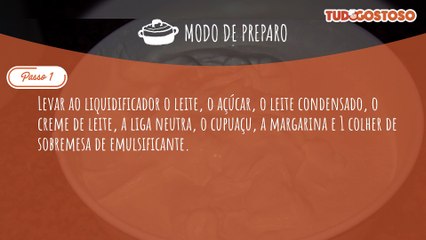 Sorvete de Cupuaçu Caseiro