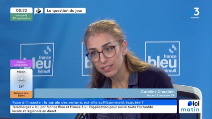 Caroline Chaplain, responsable de l'antenne héraultaise de Face à l'inceste