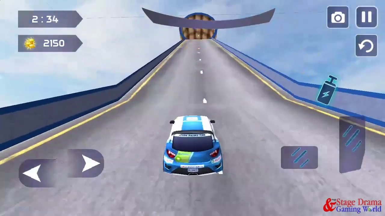 GT Racing Car Stunts Driver Car Stunts Game Ramp Challenge Video