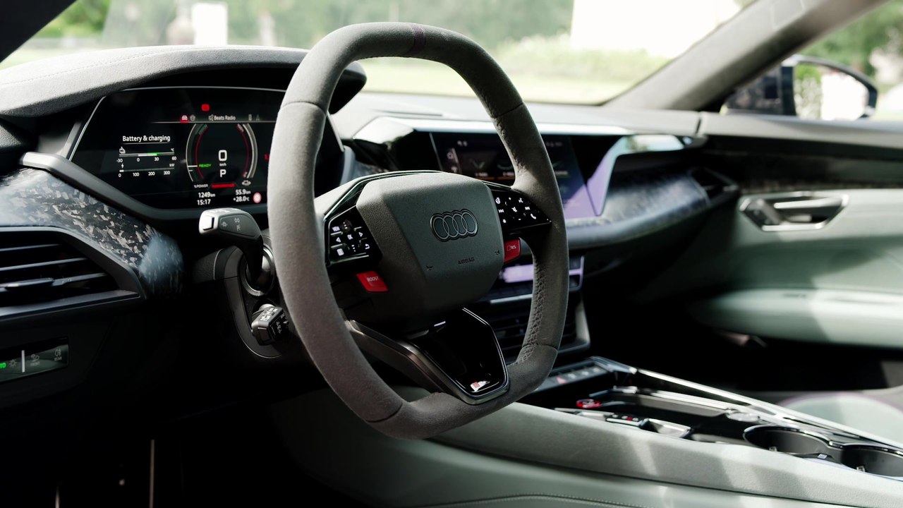 The new Audi RS e-tron GT exclusive edition Interior Design in Carbon Camouflage matt