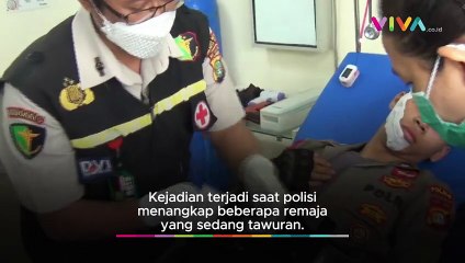 Polisi Jadi Korban Saat Bubarkan Aksi Tawuran Para Remaja