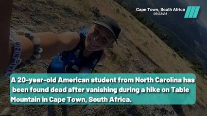 American Student Found Dead on Table Mountain