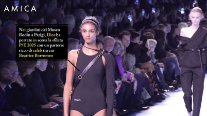 Beatrice Borromeo minimal chic alla sfilata di Dior (e le altre star in front row)
