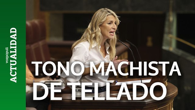 Yolanda Díaz critica el tono machista de Tellado