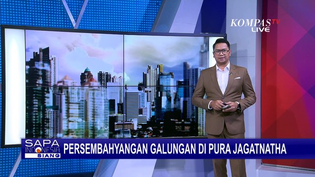 Umat Hindu Rayakan Hari Raya Galungan di Pura Agung Jagatnatha Bali