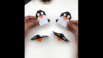 Paper Penguin Craft / How to Make Penguin With Paper At Home / Paper Craft / Moving Paper Toy