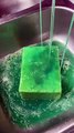 Person does a Sponge Squeezing ASMR with cleaning products!