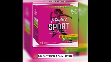 Playtex Sport Tampons, Multipack (24ct Regular/24ct Super Absorbency), Fragrance-Free - 48ct