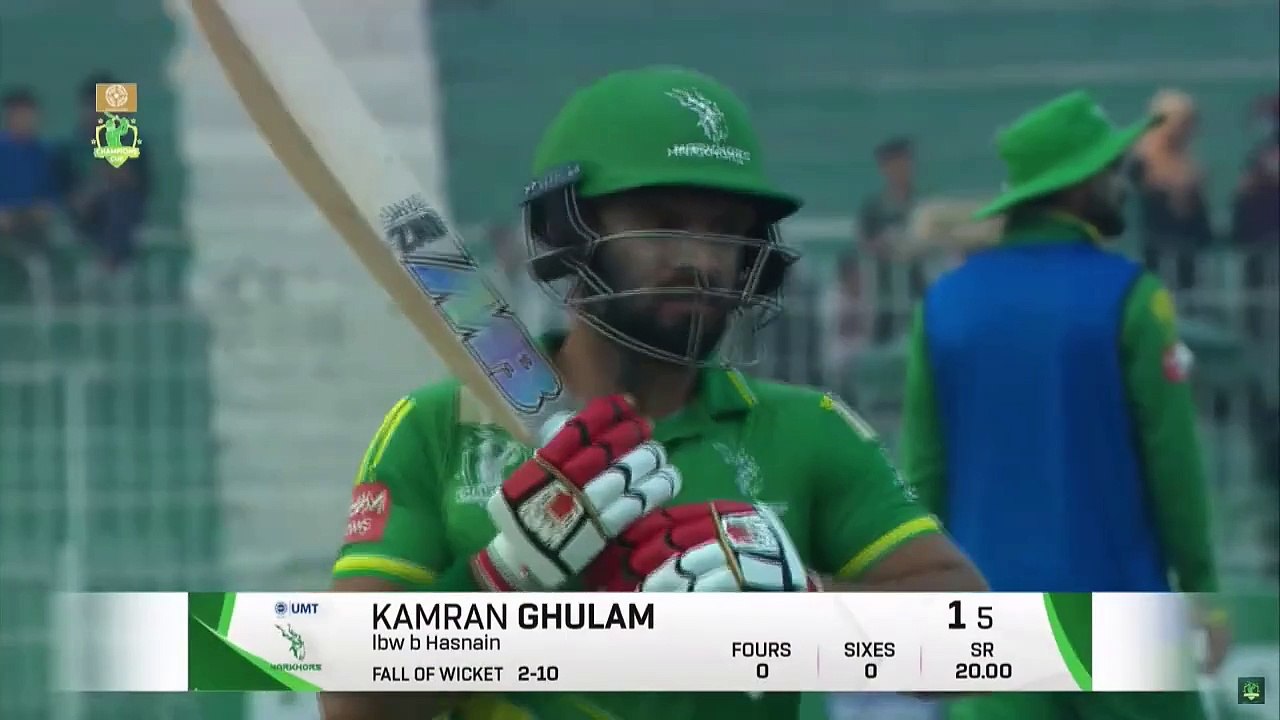 Hasnain Gets 3 Important Wickets | Markhors vs Panthers | M 11 | Bahria Town Champions Cup | M9A1K