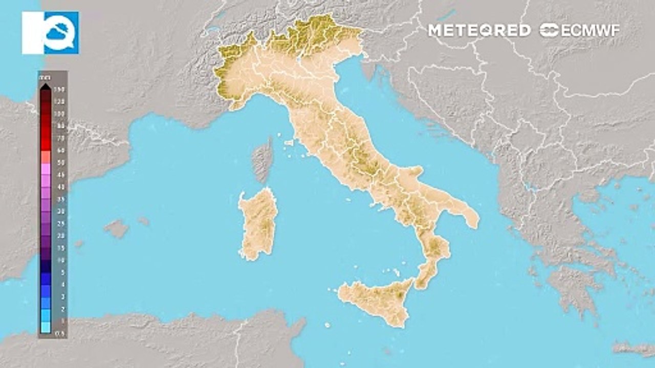 Mappa delle precipitazioni
