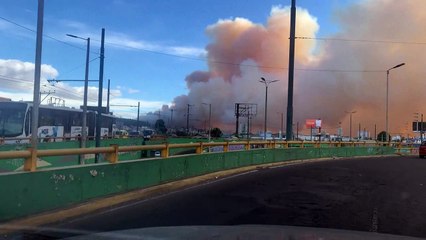 Quito sofre com incêndios florestais