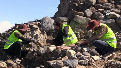 Erzurum'da 7 bin yıllık yaşam izi gün yüzüne çıktı