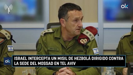 Israel intercepta un misil de Hezbolá dirigido contra la sede del Mossad en Tel Aviv
