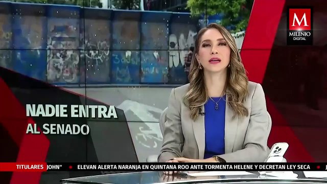 Medidas de seguridad en el Senado ante protestas por Reforma Judicial