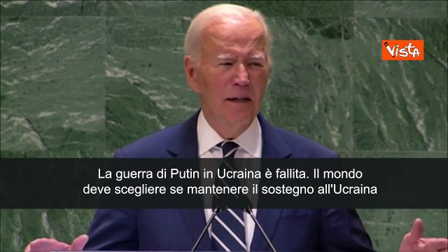 Biden: La guerra di Putin in Ucraina ? fallita, non cesseremo sostegno a Kiev