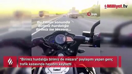 Feci ölüm öncesi şoke eden paylaşım! 'Birimiz hurdalığa birimiz de mezara'