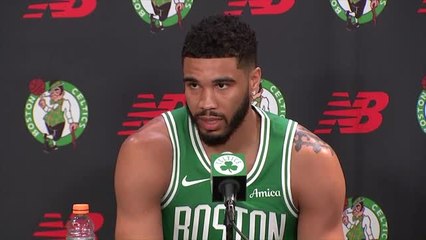 Celtics - Tatum : ''Différent d'être ici en tant que champion''