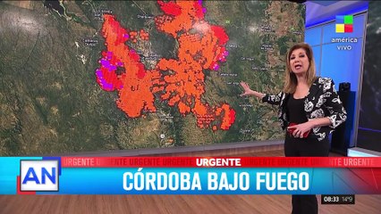 Javier Milei visita Córdoba en medio de incendios forestales