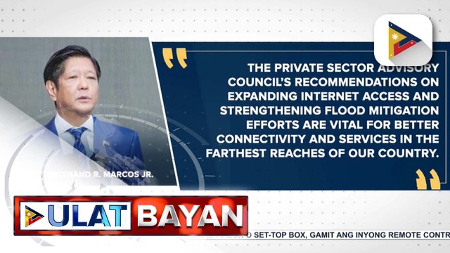 PBBM, isinulong ang pagpapalakas ng internet access at pagtugon sa problema ng pagbaha