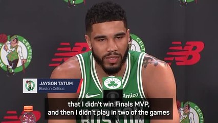 Скачать видео: Tatum's Olympic struggles and Finals MVP snub delights Celtics' Mazzulla