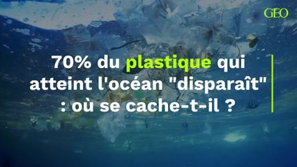 70% du plastique qui atteint l'océan "disparaît" et les chercheurs pensent savoir où il se cache